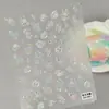 Adesivo Estampado Bola de Natal Aurora 3D Impermeável Capa Leve Adesivos de Arte para Unhas de Natal Modelo SA