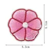 Parche de Tela Bordado Rosa Estilo Lindo Parche de Tela de Princesa Adhesivo Termofusible Decoración de Ropa Kit de Accesorios de Utilería DIY Parche