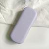 Ins estuche para gafas morado crema estilo coreano caja de almacenamiento para gafas de pu engrosada anti-presión simple portátil estuche para gafas de sol para hombres y mujeres