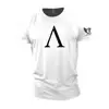 Tótem Espartano Impreso en 3D Transfronterizo Europeo y Americano Nuevo Camiseta Casual de Manga Corta para Hombre Venta Directa del Fabricante Fuente