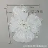 Accesorios de Flor de Organza Múltiples Capas Flor de Gasa Tridimensional Flor Quemada Hecha a Mano Accesorios para Ropa Decoración de Joyería Flor de Malla