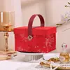 Novo Estilo Portátil Cetim Estilo Chinês Caixa de Presente Caixa de Presente para Madrinha Quadrada de Luxo Leve Casamento Estilo Chinês Embalagem de Presente