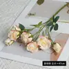 Rosas artificiales de estilo nórdico, flores de seda para bodas en casa, ramos de decoración para sala de estar, rosas artificiales decorativas