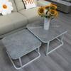 Tabela de Atacado Transfronteiriço da Amazon, Mesa de Centro de Ardósia, Uso Doméstico na Sala de Estar, Mesa de Centro Quadrada Minimalista de Luxo Leve para Apartamentos Pequenos
