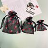 Bolsa de Organza de Dibujos Animados Fresa Multicolor Dulces Galletas Bolsita Evento Festivo Empaque de Regalo Paquete Bolsillo Venta al por Mayor