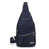 Nova bolsa de peito feminina simples estilo coreano, bolsa transversal casual leve multicamadas para atividades ao ar livre, mochila de peito de grande capacidade para comércio exterior