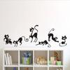 Pegatinas Decorativas de Gato Originales para Halloween Creativas para Dormitorio Sala de Estar Ventana Calcomanías de Pared Ecológicas Desmontables