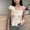 Pure Desire Sexy Hot Girl Kink Design Sling Pequeno Colete 2024 Novo Verão Feminino Novo Top Sem Mangas