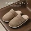 Pantuflas Baotou para mujer, nuevo estilo 2026, antideslizantes, silenciosas, para interior, uso en casa, pantuflas de algodón de otoño e invierno para pareja, para hombre