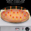 Máquina eléctrica comercial de hierro fundido para panqueques, plancha eléctrica, máquina eléctrica para hacer panqueques para venta callejera, horno para panqueques, sartén para panqueques de grano mixto estilo Shandong