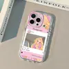 Rapunzel Adequado para Iphone17Promax Case de Celular Espelhado Creme Óleo 16 Novo 15 Desenho Animado 14 Peças