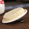 Exquisitas Latas de Té de Cerámica Dehua Latas Pequeñas Auspiciosas Dingyao Latas Selladas Blancas Mate Latas para Viaje a Granel