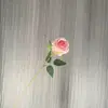 Flor Artificial de una Sola Rama Rosa de Terciopelo Flor Artificial de una Sola Rama Flor Artificial Retro Europea de una Sola Rama Decoración Suave para el Hogar