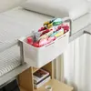 Cesta Suspensa Retrátil para Casa, Cesta de Armazenamento Multifuncional para Itens Atrás da Cadeira, Cesta de Armazenamento de Lanches para Quarto de Estudante ao Lado da Cama