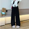 Nueva colección de otoño: pantalones anchos de ajuste regular holgado, versátiles y relajados de punto Yamamoto, de cintura alta, con caída, pantalones casuales de largo completo