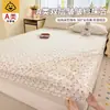 Protector de colchón de grado A para maternidad e infantil, protector de colchón de gasa de doble capa, funda de colchón completamente envolvente, sin preocupaciones para dormir desnudo, juego de tres piezas