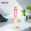 Encendedor alargado personalizado y creativo, portátil, recargable, con colores degradados, mini carga USB, metal y diseño a prueba de viento