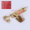 Fechadura Horizontal de Zinco Galvanizado Espessada Esquerda e Direita Universal Bidirecional Trava de Porta Placa de Soldagem Pesada Parafuso de Placa Estampagem Parafuso de Porta Dividida