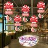 Banderines Decorativos para el Día de San Valentín, Banderines Colgantes de Flores, Decoraciones Colgantes para Escena Romántica de Confesión en Tiendas de Joyería y Centros Comerciales