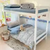 Nuevo conjunto de cuatro piezas estampado de algodón acolchado estilo niña, esponjoso, suave, transpirable, no sudoroso, lavable a máquina