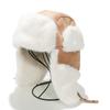 Gorro Lei Feng para Hombre a Prueba de Frío para Montar Color Sólido Gamuza Felpa Cálido Protección para las Orejas Cálido Grueso Terciopelo Gorro para Nieve