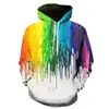 Sudadera con capucha de manga larga para hombre y mujer, europea y americana, transfronteriza, con estampado 3D de graffiti, sudadera casual simple