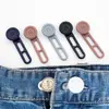 Hebilla de Cintura Expandible Botones sin Clavos Metálicos Extraíbles Extensión de Cintura para Pantalones de Mezclilla Pequeño Cambiado Botones Telescópicos Ajustables