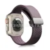 Adequado para Apple Watch Pulseira de Silicone Monocromática de Fibra de Carbono Apple 11 Ultra Fivela Dobrável Pulseira de Pulso de Silicone