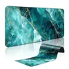 Alfombrilla de Ratón con Textura de Mármol Simple, Tamaño Grande, Tono Acuarela, Alfombrilla Gruesa Antideslizante para Teclado de Computadora