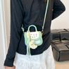 Bolsa Pequena Quadrada Estilo Doce Atacado para Mulheres 2025 Verão Nova Mini Bolsa de Ombro Blocada de Cores Bolsa Transversal Versátil e Moderna