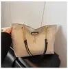 Bolsa de Mão Corrente Retrô para o Dia a Dia Bolsa de Grande Capacidade Nova Bolsa Feminina 2025 Bolsa de Ombro Bolsa Tote Casual