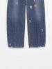 Aliexpress Transfronterizo Ropa Popular para Mujer Estilo Europeo y Americano Exportación Venta al por Mayor Zr Punto Jeans Silueta Arco de Cintura Alta