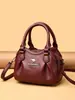 Bolso de Mano de Cuero Suave de Gama Alta 2026 Nueva Moda Tendencia Versátil Bolso de Hombro Gran Capacidad Bolso Cruzado Bolso para Mamá