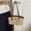 Bolso de Mujer 2026 Nuevo Estilo Bolso de Mujer para el Trabajo Nicho de Diseño Personalidad Casual Hombro Único Gran Capacidad Bolso Tote Tejido de Paja