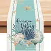 2026 Estrela do Mar Tartaruga de Verão da Amazonia Caminho de Mesa Decoração de Festa Festival ao Ar Livre Toalha de Mesa Personalizada Atacado