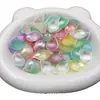 Gradiente 15*22mm Pétalos de Loto Perlados Pulsera DIY Cadena para Teléfono Adorno Colgante para Coche Accesorios con Cuentas Materiales de Decoración