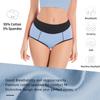 Set Transfronterizo de 10 Piezas en Stock Amazon Algodón Puro Ropa Interior para Mujer Cintura Alta Levanta Glúteos Múltiples Tallas Bloqueo de Color Algodón Puro para Mujer Entrepierna