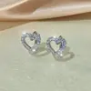 Brincos TEMU transfronteiriços novo estilo zircônia cúbica brincos de nicho de alta qualidade para mulheres brincos da moda e versáteis estilo francês