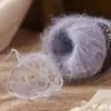 Xale Cobertor de Lã de Alpaca Mohair Tingido em Degradê Tricotado à Mão com Padrão Lã para Bebê de Espessura Média