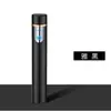 Encendedor de inducción de huellas dactilares de celebridad de internet recargable a prueba de viento personalidad cilíndrica USB encendedor de cigarrillo electrónico mini para novio