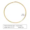 Variedad de acero inoxidable europeo y americano collar gargantilla femenina simple cuerpo ligero anillo imitación oro 18K perlas artificiales