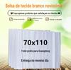 Fábrica direta 70*110 branco novo material tecido saco pele de cobra saco expresso logística embalagem saco branco tecido