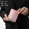Taza de Cristal Rosa Sakura de Alta Gama para Mujer Xiaozhong, Martillo, Vaso para Whiskey, Jugo, Taza de Té, Niños