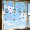 Personalize com o Seu Próprio Design: Adesivos de Janela Florais em Trepadeiras Estilo Ins para Portas e Janelas de Vidro, Adesivos de Vidro com Aderência Estática, Visão Dupla Face