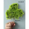 Cor de Outono Dourado Ramo de Pinheiro Folha de Cipreste de Rocha Ramo de Pinheiro de Plástico Planta Verde Falsa Folha de Pinheiro de Saudação de Convidados Ramo