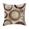 Funda de Almohada Geométrica Retro de Venta Caliente Transfronteriza Tela Estilo Americano Funda Decorativa para Cojín de Sofá Funda de Cojín Amazon