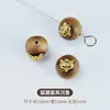 Pulsera de Madera de Agar Natural con Bolsa de Cuentas Barriles de Oro de 24K Hecha a Mano DIY Pulsera Wenwan Cuentas Espaciadoras para Pulsera Colgante Al por Mayor