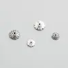 Plata de ley S925 plata tailandesa cuentas tipo toro con forma de corazón tapas de cuentas pulsera de cuentas hecha a mano DIY accesorios de joyería al por mayor