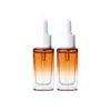 En stock frasco gotero cuadrado de 30 ml, frasco de serum espeso para aceites esenciales cuadrado de 50 ml, frasco de vidrio cosmético
