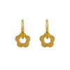 Aretes de Acero de Titanio con Girasol Dorado Estilo Francés, Diseño de Nicho Ins de Moda y Versátiles, Aretes y Pendientes de Gama Alta
